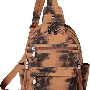 Large Sling Bag for Women, Leather Crossbody Purse Designer Anti Theft Sling Bac